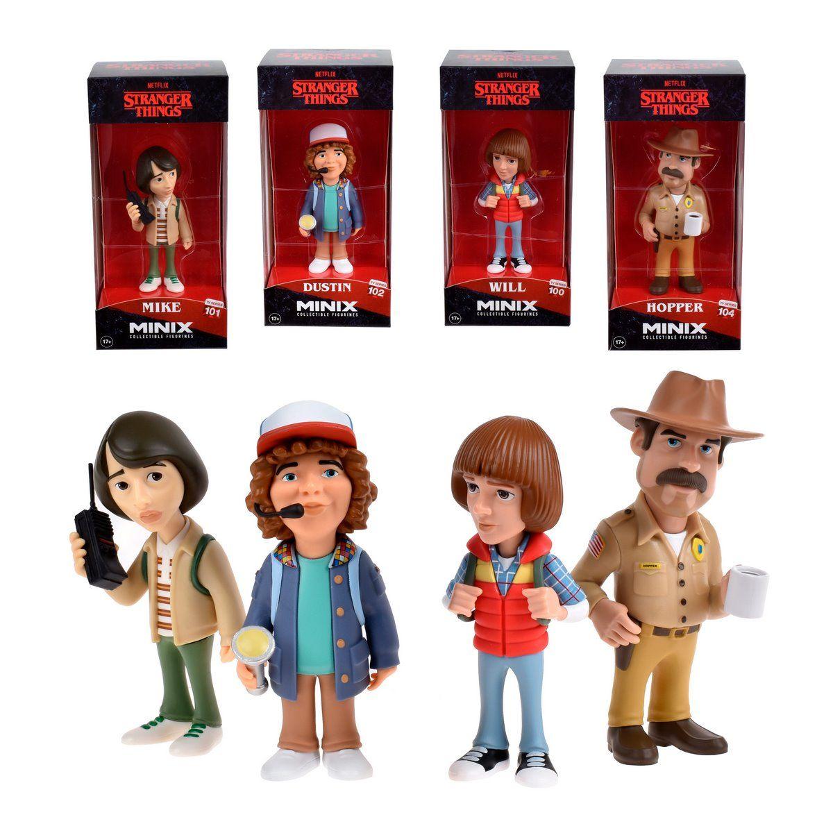Pack 4 Figuras Minix Stranger Things-0