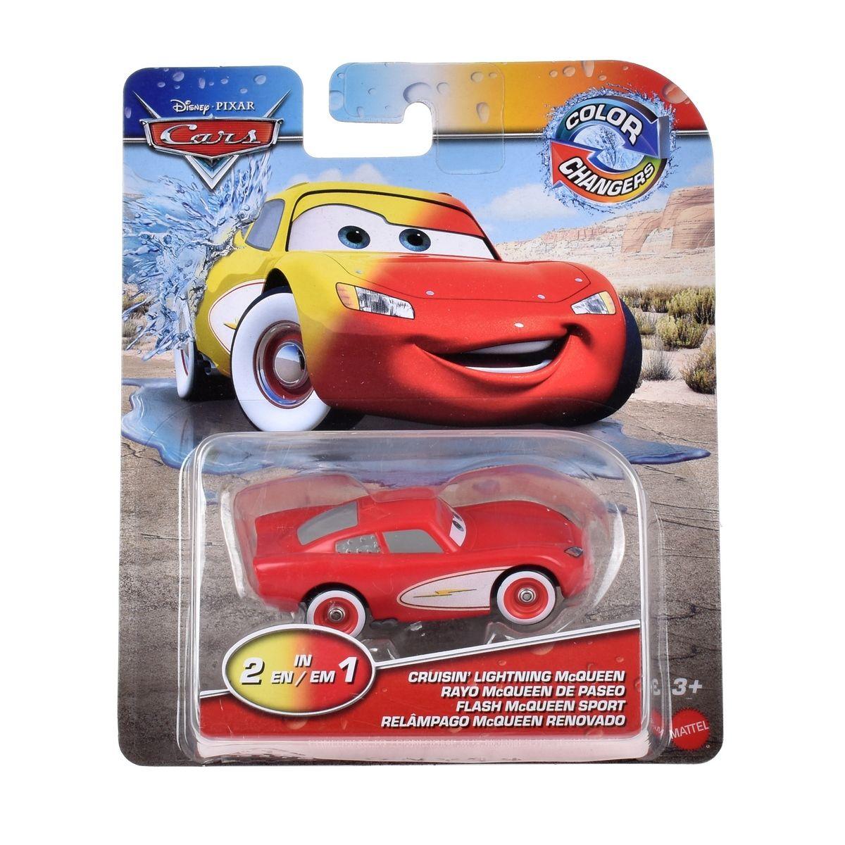 CARS COLOR CHANGE DIECAST MATTEL - RAYO MC QUEEN DE PASEO-0