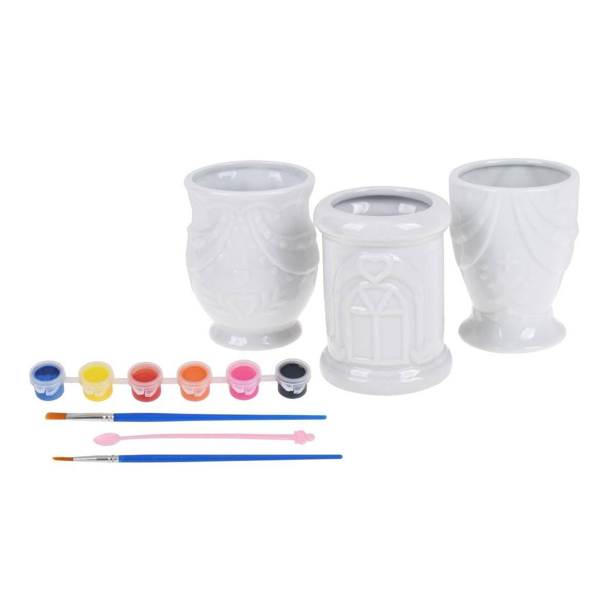 Porta Lapices De Cerámica Para Pintar-1