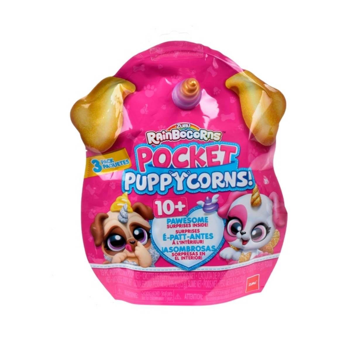 PACK FIGURAS PUPPYCORNS RAINBOCORNS ZURU - DORADO-MORADO-2
