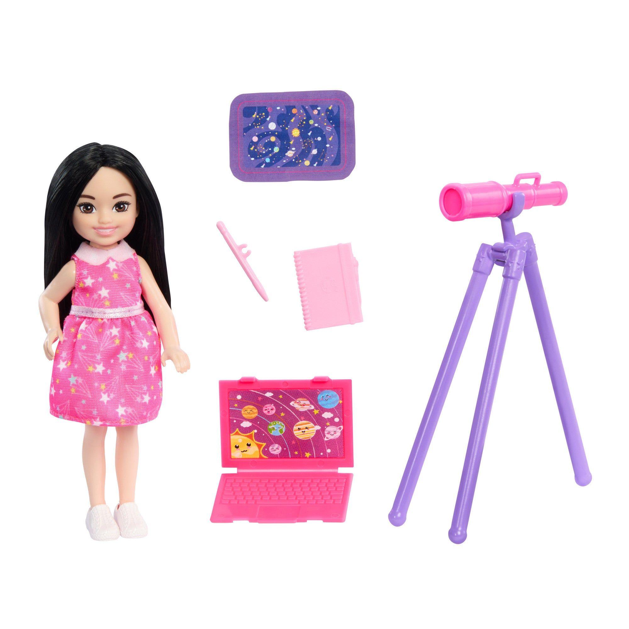 BARBIE CHELSEA APRENDIENDO PROFESIONES MATTEL - ASTRONOMA-4