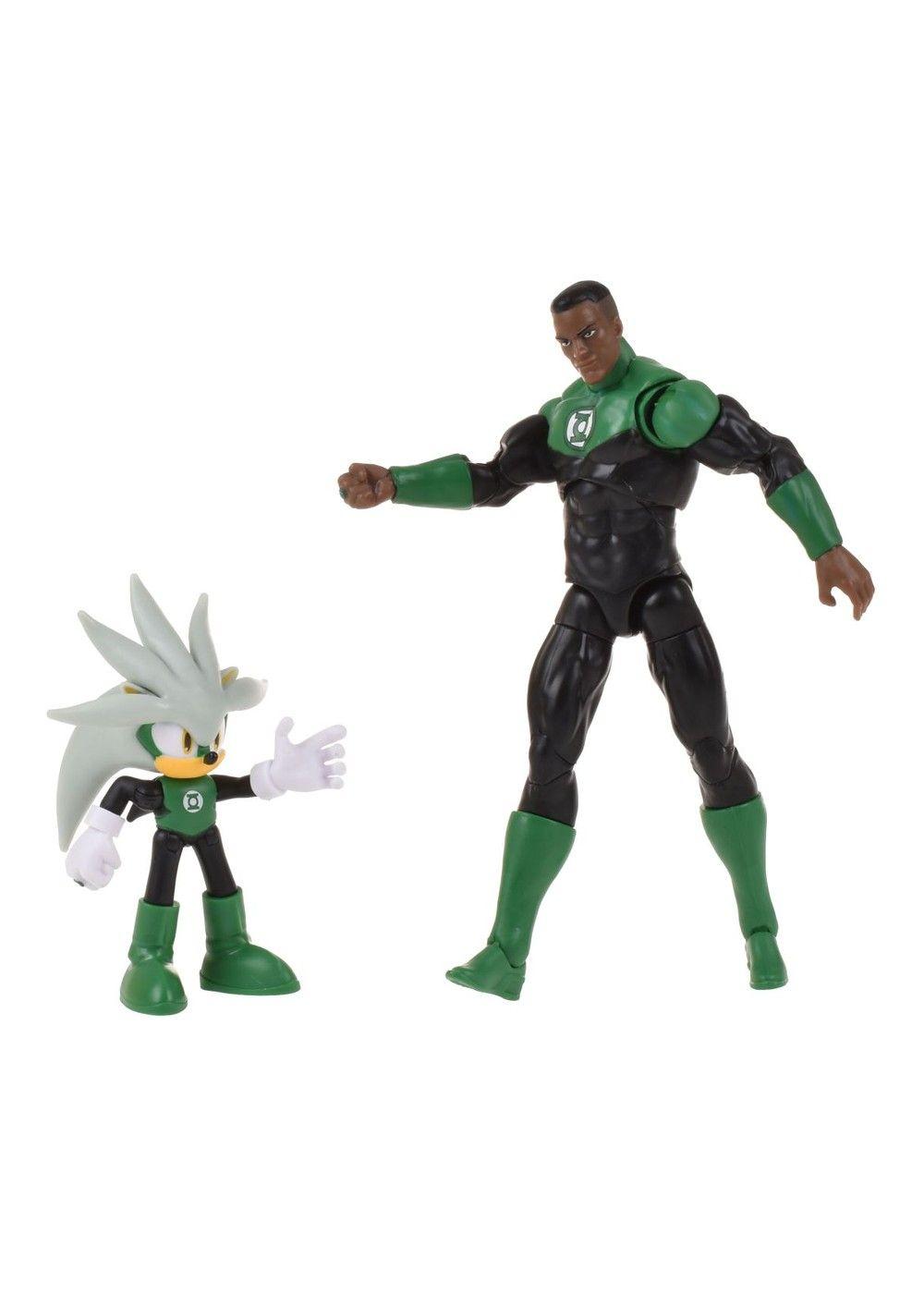 SET 2 FIGURAS DE 6 Y 13 CM SONIC DC COMICS - SILVER GREEN LANTERN-3