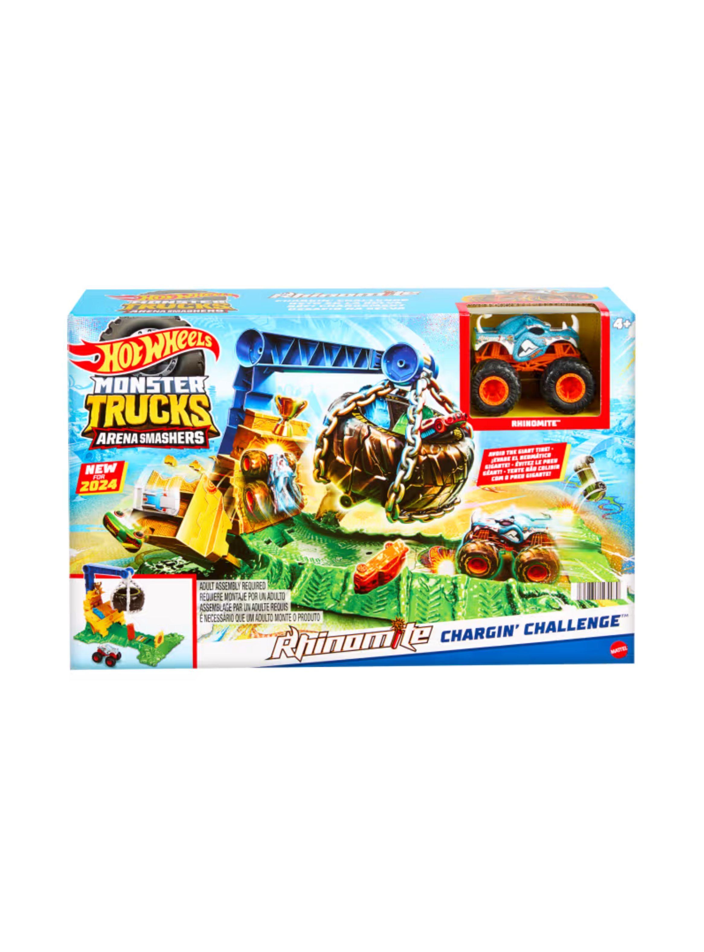 HOT WHEELS MONSTER TRUCKS PISTA DE JUGUETE RETO EN LA SELVA-1
