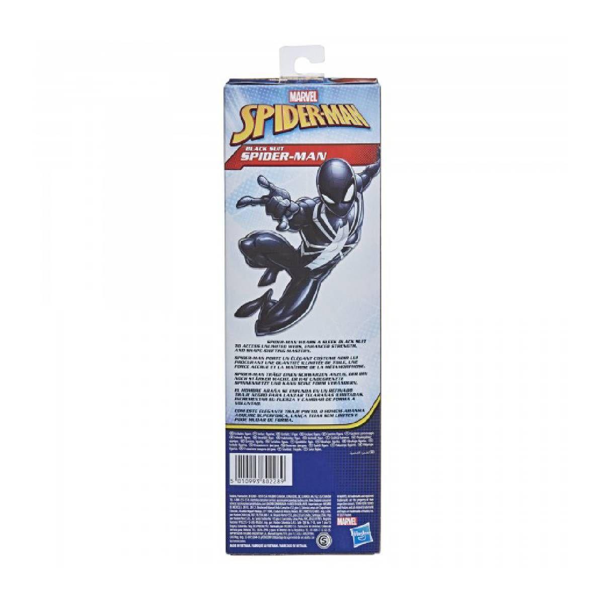 Spiderman Figura Titan Heroe Web Warriors Hasbro - Black Sui-3