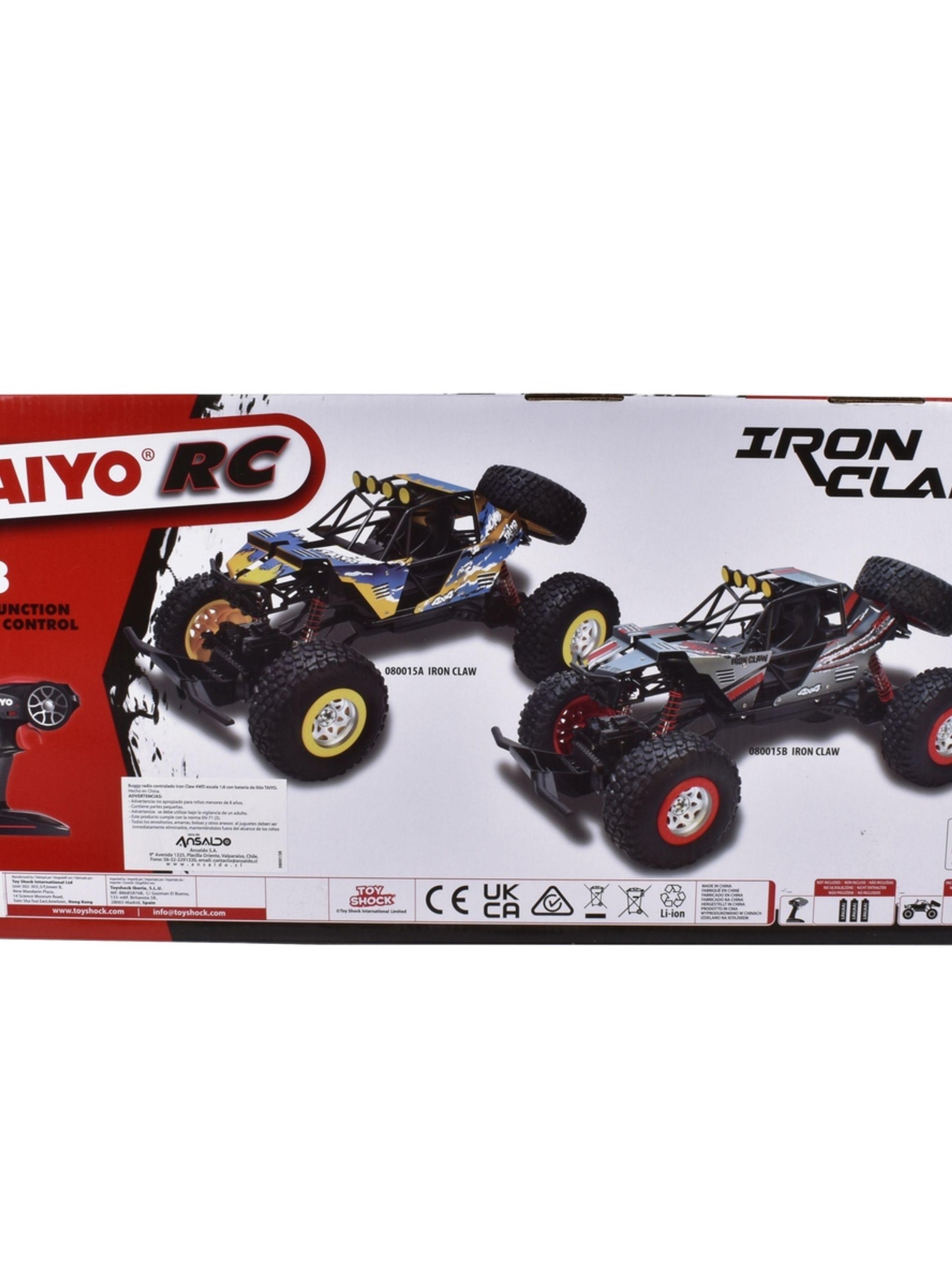 Buggy Radio Controlado Iron Claw 4Wd 1:8 Con Batería Litio-3