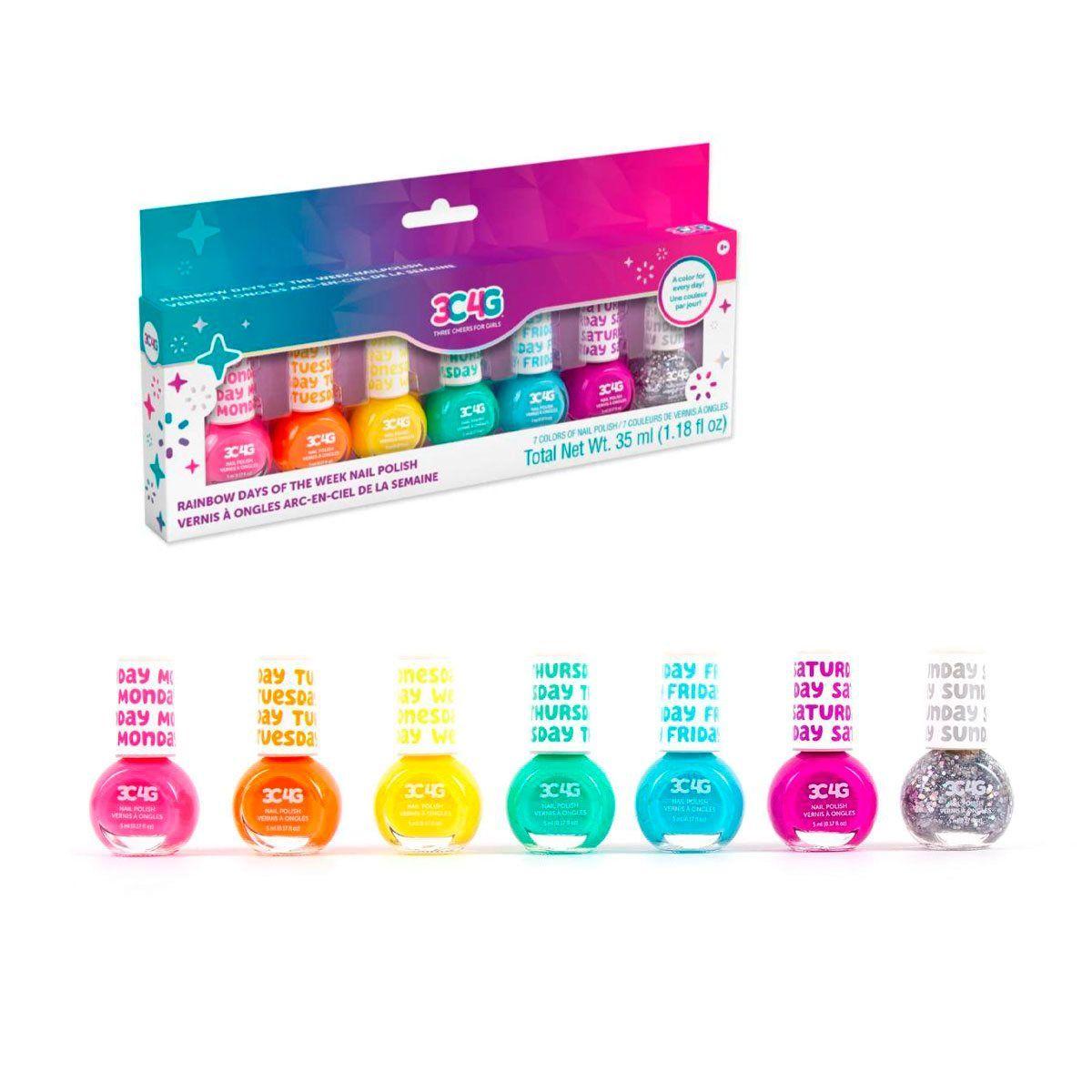Rainbow Bright Nail Polish Days Of The Week Make It Real-0