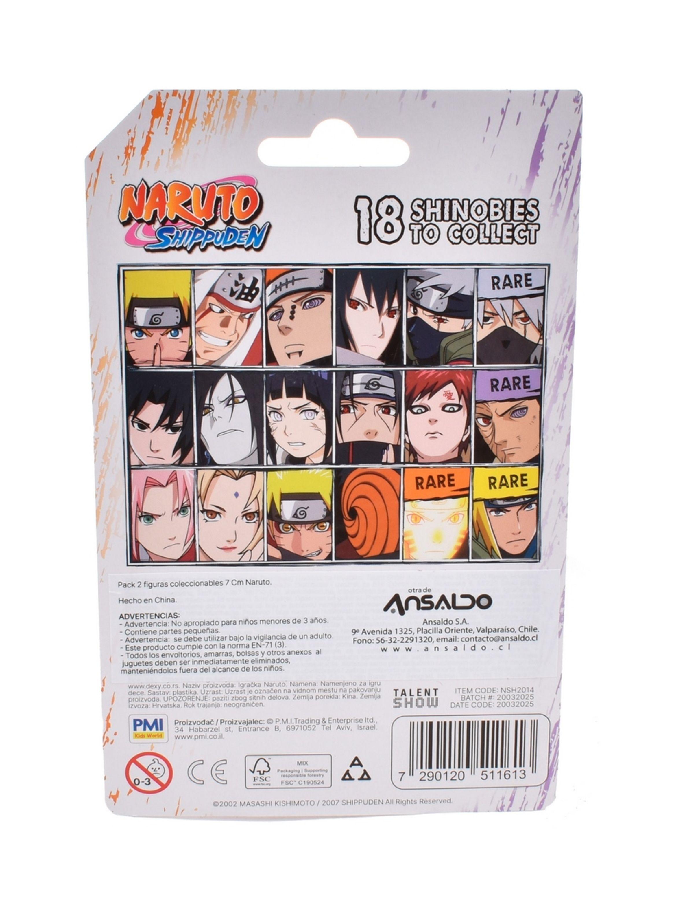Pack 2 Figuras Coleccionables 7 Cm Naruto - Sasuke-3