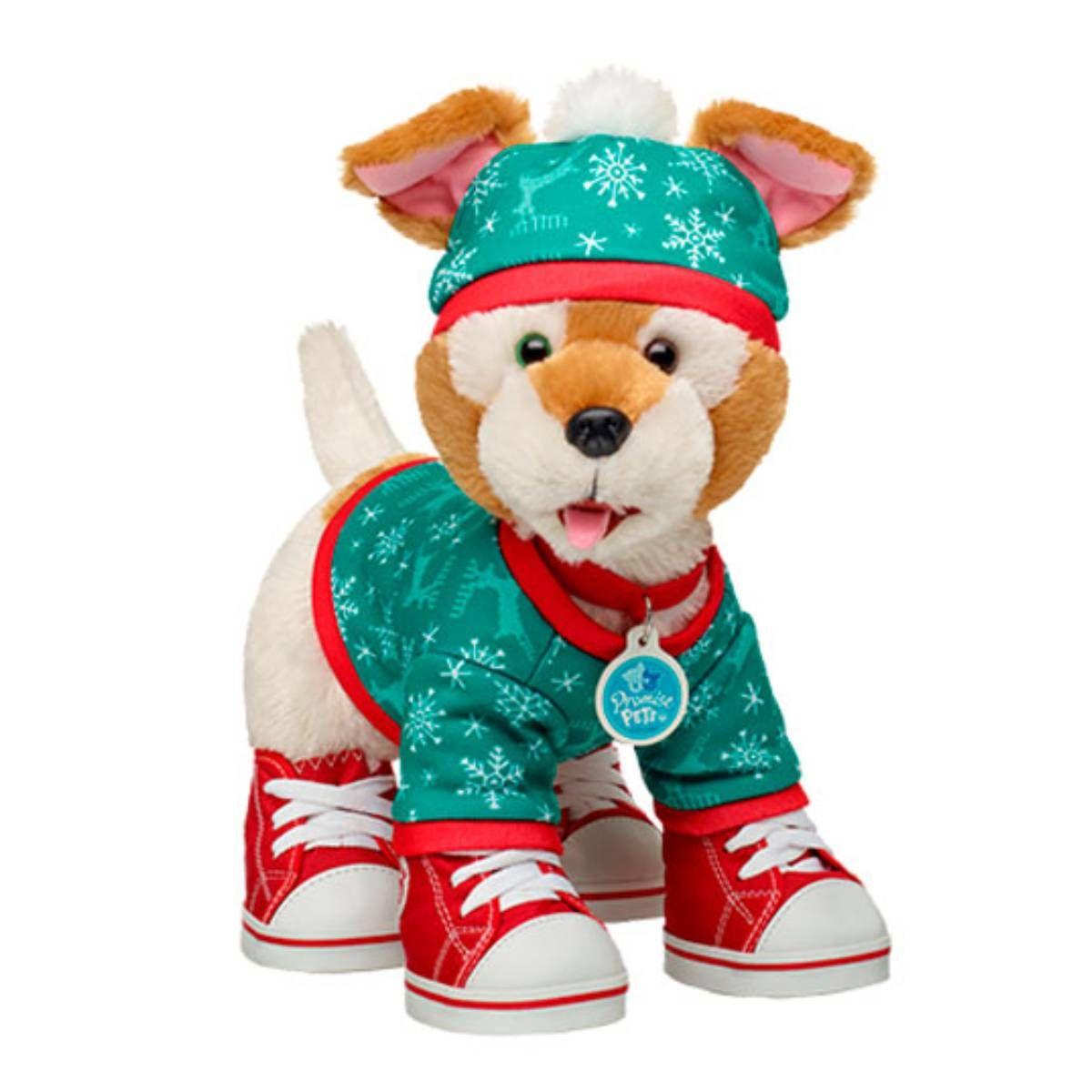 Sweater Build a Bear navideño verde con gorro-2