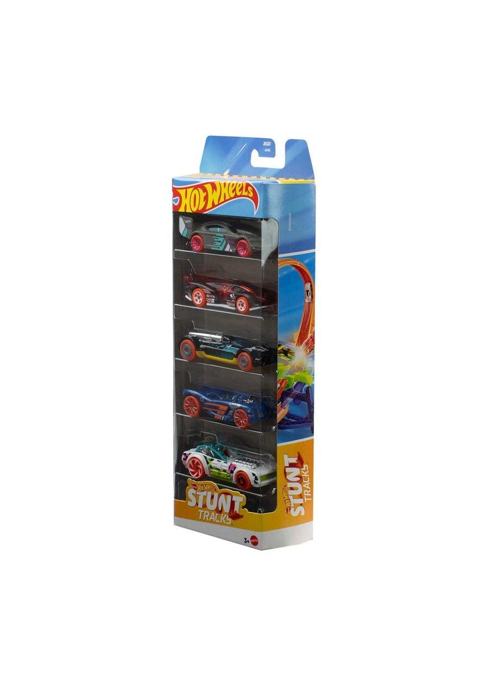 PACK 5 AUTOS BASICOS HOTWHEELS - STUNT TRUCKS-4