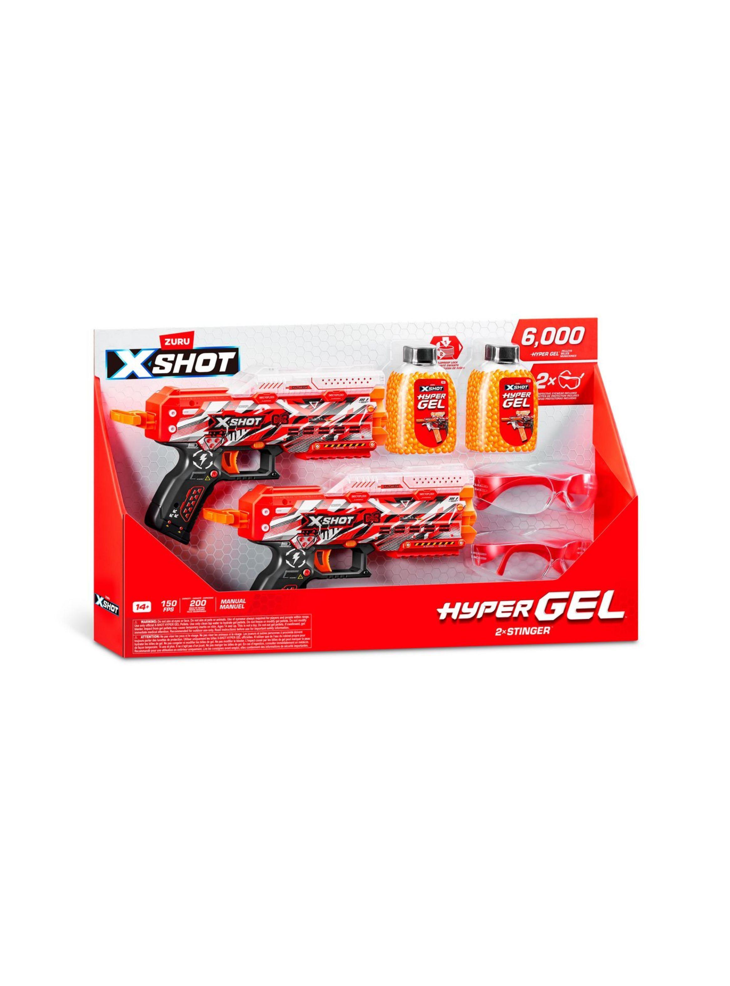 PACK 2 LANZADORES DE BOLITAS 6000 DE GEL X-SHOT-2