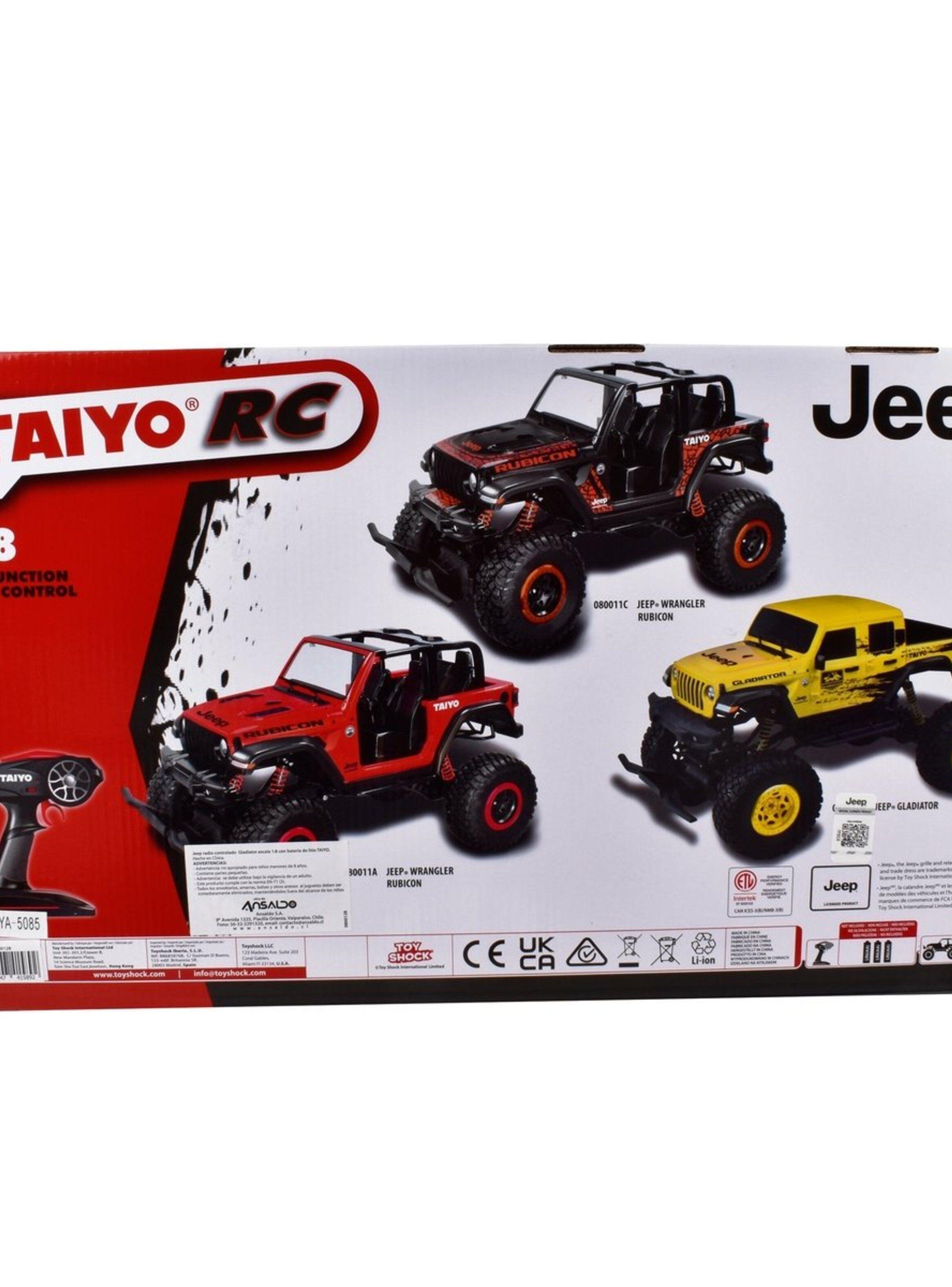 Jeep Radio Controlado Wrangler Rubicon 1:8 Con Batería Litio-3