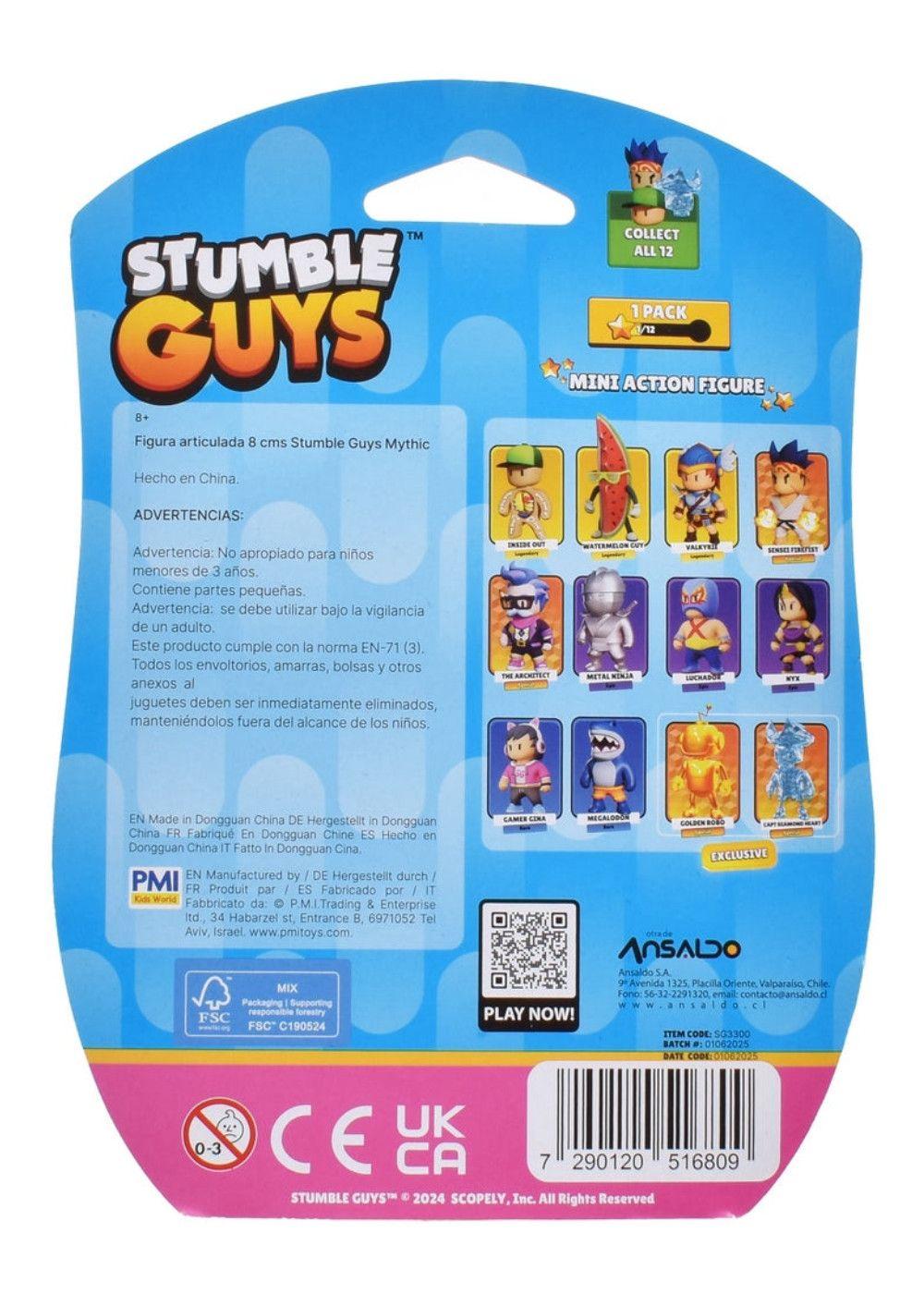 FIGURA 8 CM ARTICULADA  STUMBLE GUYS - INSIDE OUT-3