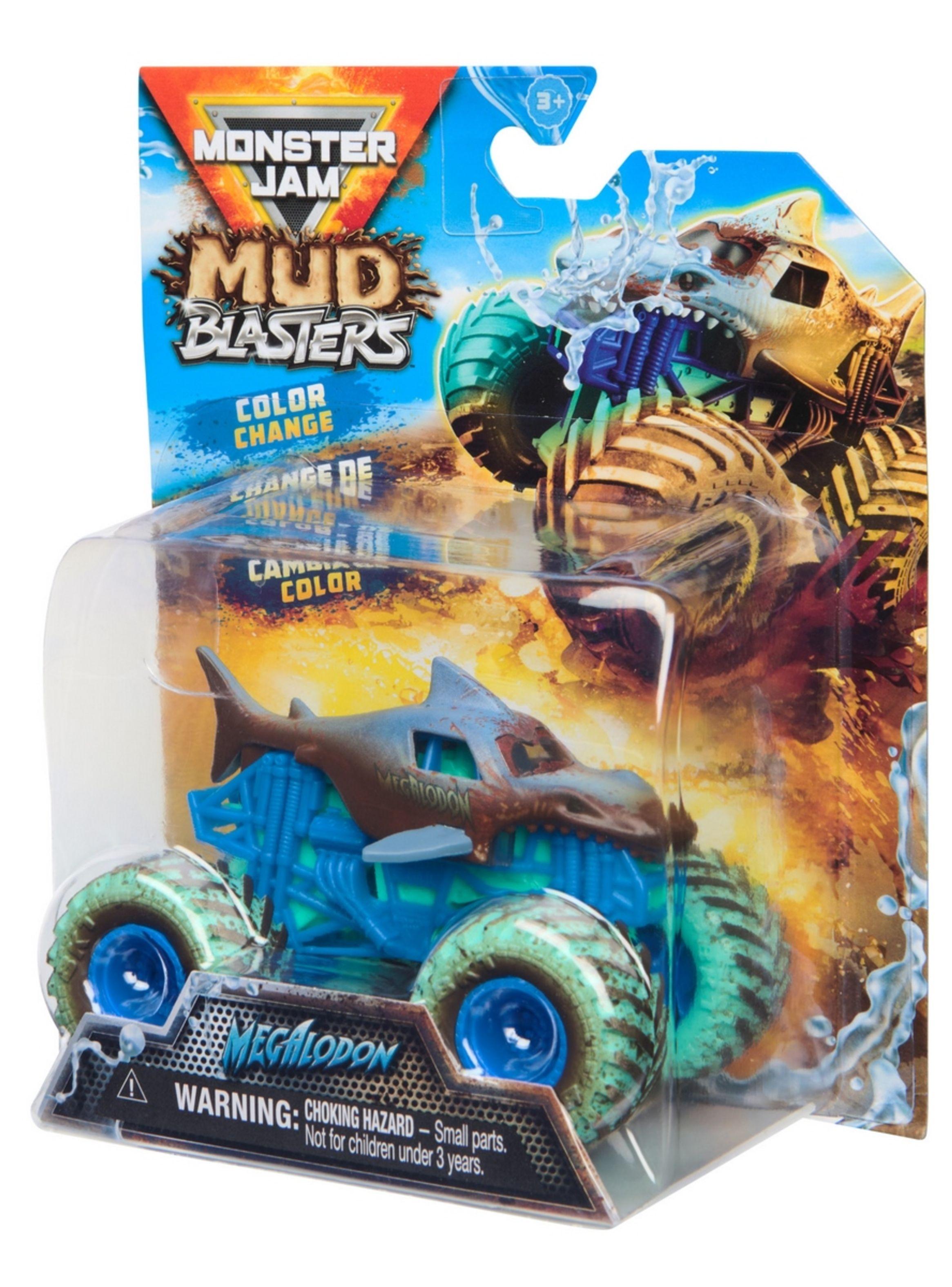 Vehículo Monster Jam 1:64 Megalodon cambia color-2