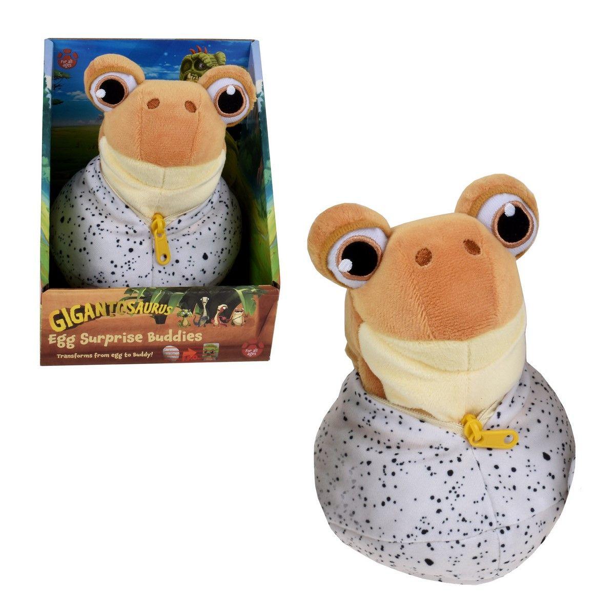 Peluche 20 Cm Transformable En Huevo Gigantosaurio - Mazu-0