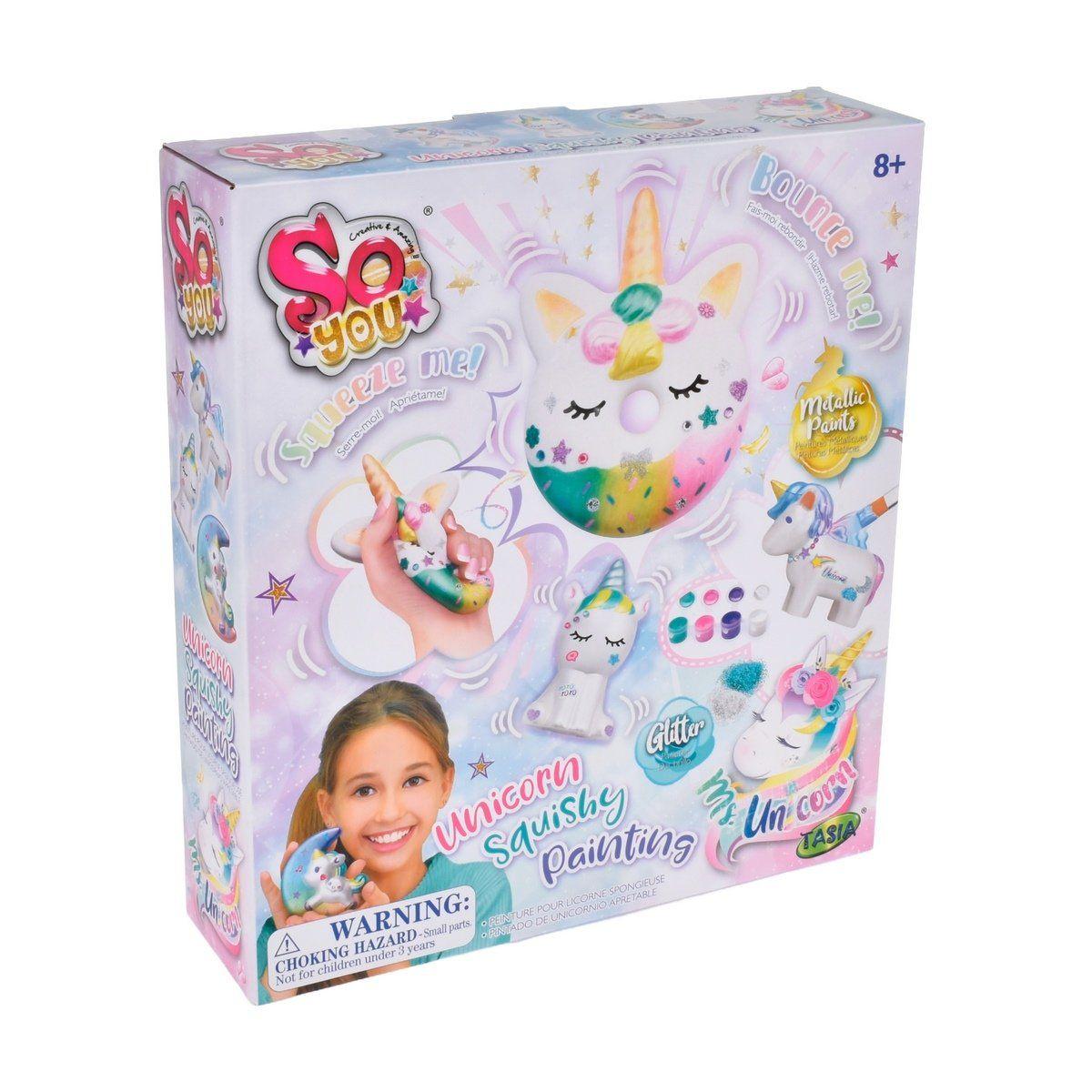 Set manualidades Ansaldo squishies unicornios para pintar-2