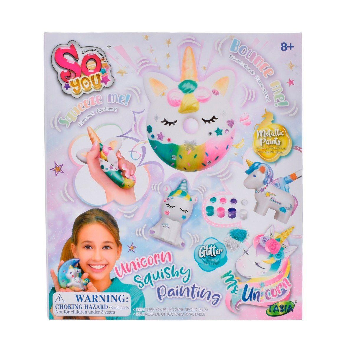 Set manualidades Ansaldo squishies unicornios para pintar-3