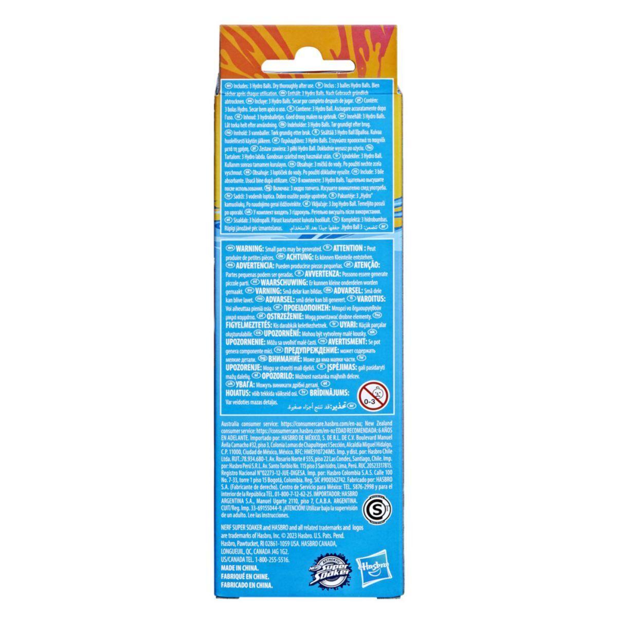 LANZADOR DE AGUA SUPER SOAKER PACK 3 HYDRO BALLS-9