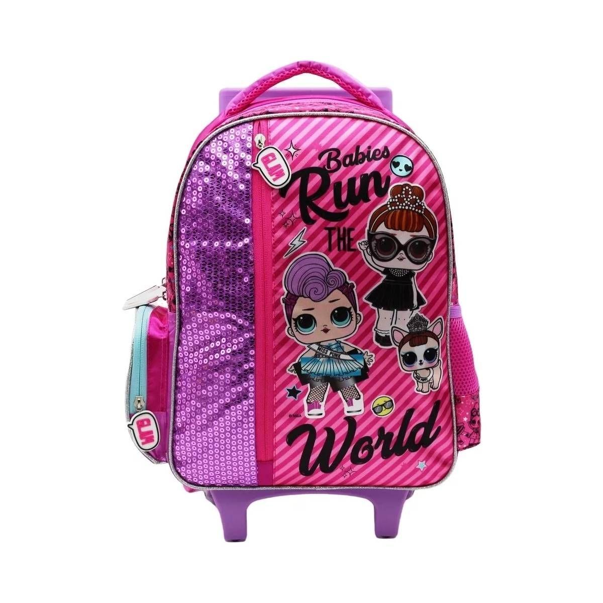 Mochila Con Ruedas Satin-lentejuelas Lol 38 Cm-1