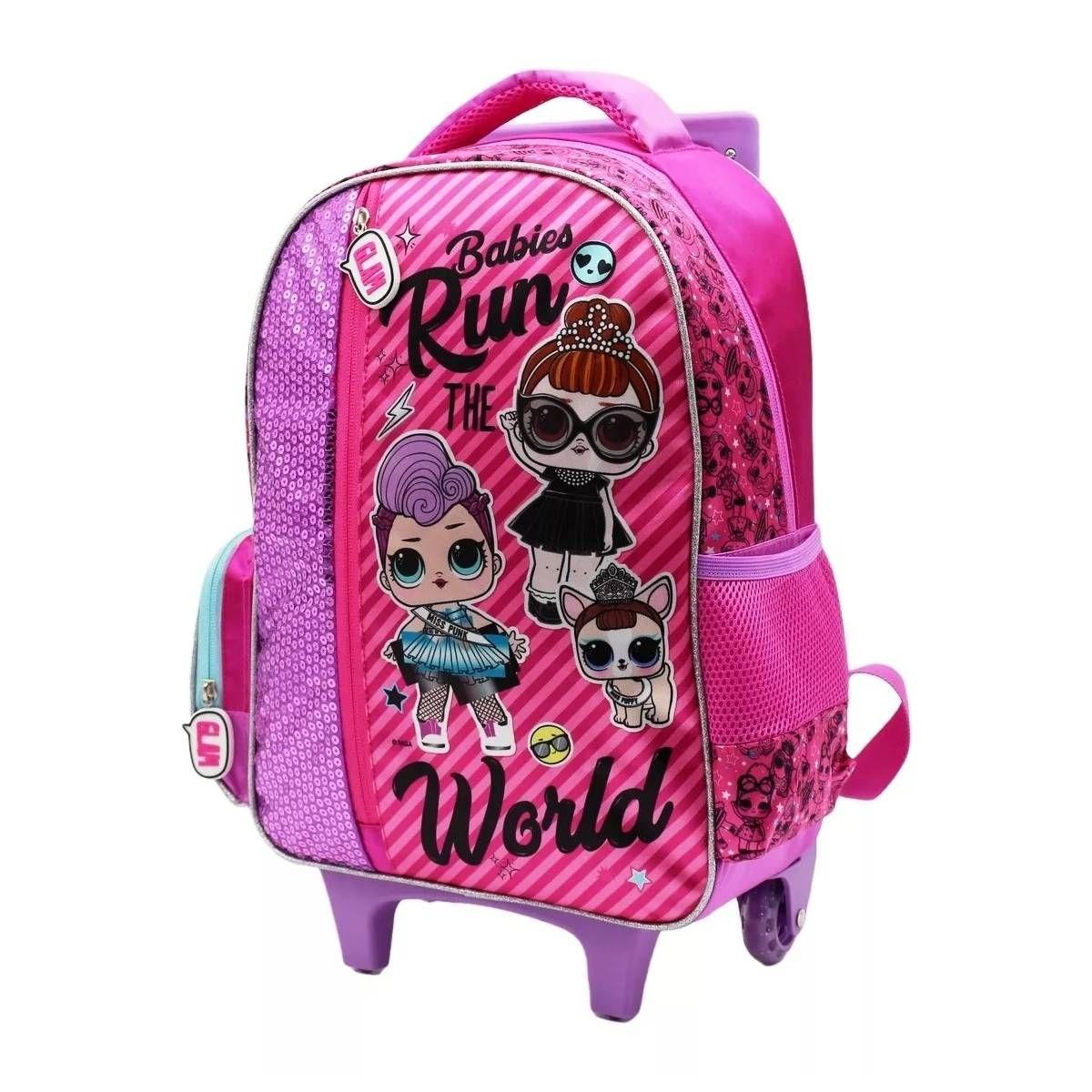 Mochila Con Ruedas Satin-lentejuelas Lol 38 Cm-4