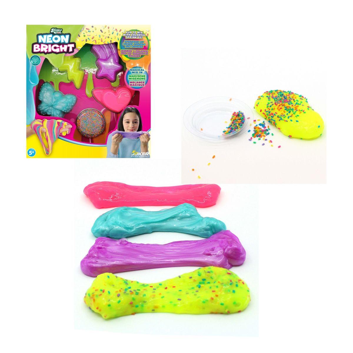 PACK SLIME BRILLO NEON CON FORMULA ORIGINAL SLIMY-0