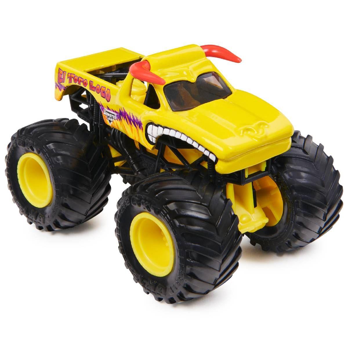MONSTER JAM VEHICULO METALICO 1:64 - EL TORO LOCO-0
