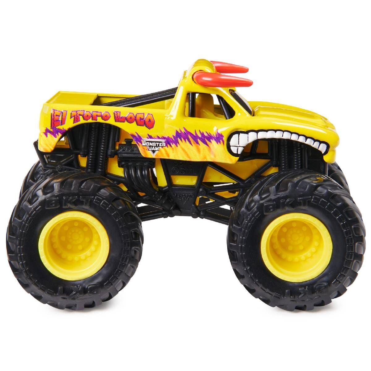 MONSTER JAM VEHICULO METALICO 1:64 - EL TORO LOCO-1