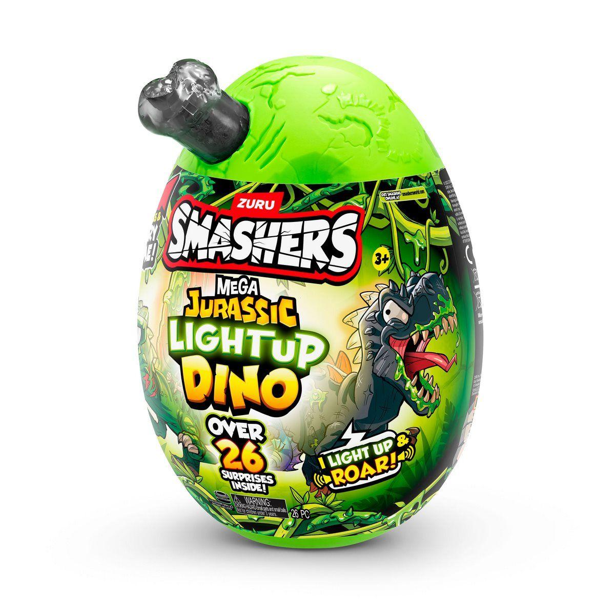 MEGA HUEVO SMASHERS JURASSIC CON LUCES - NEGRO-2