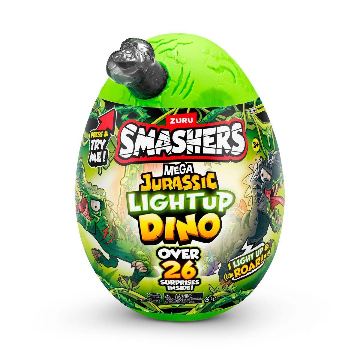 MEGA HUEVO SMASHERS JURASSIC CON LUCES - NEGRO-3