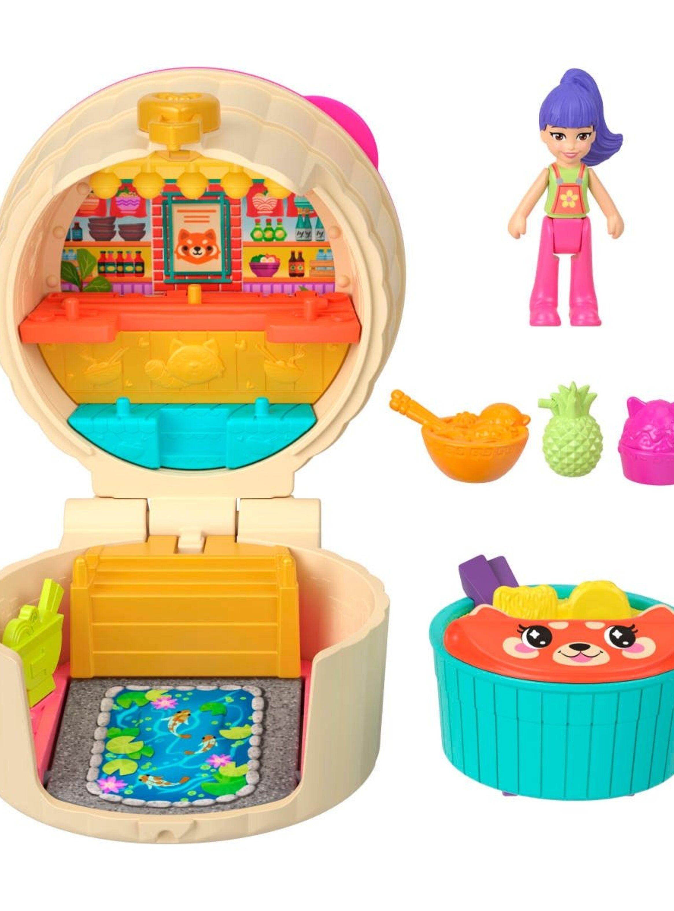 Polly Pocket Set De Juego Compacto Reveal Comidita Rápida-3