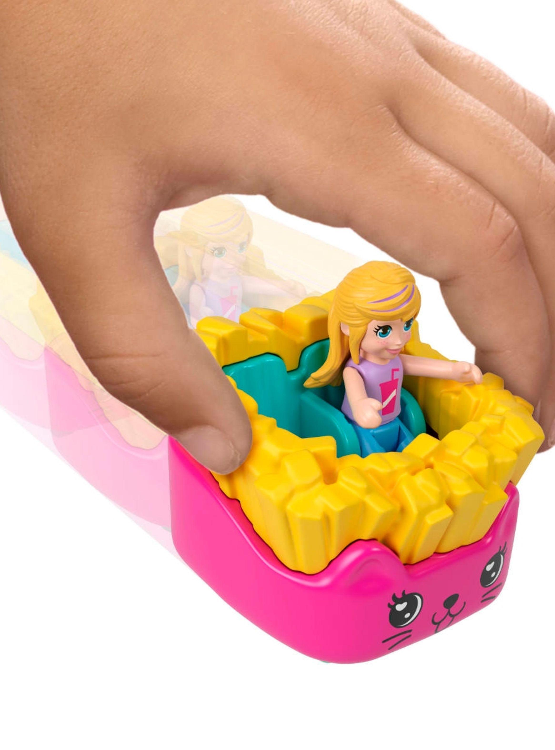 Polly Pocket Set De Juego Compacto Reveal Comidita Rápida-5