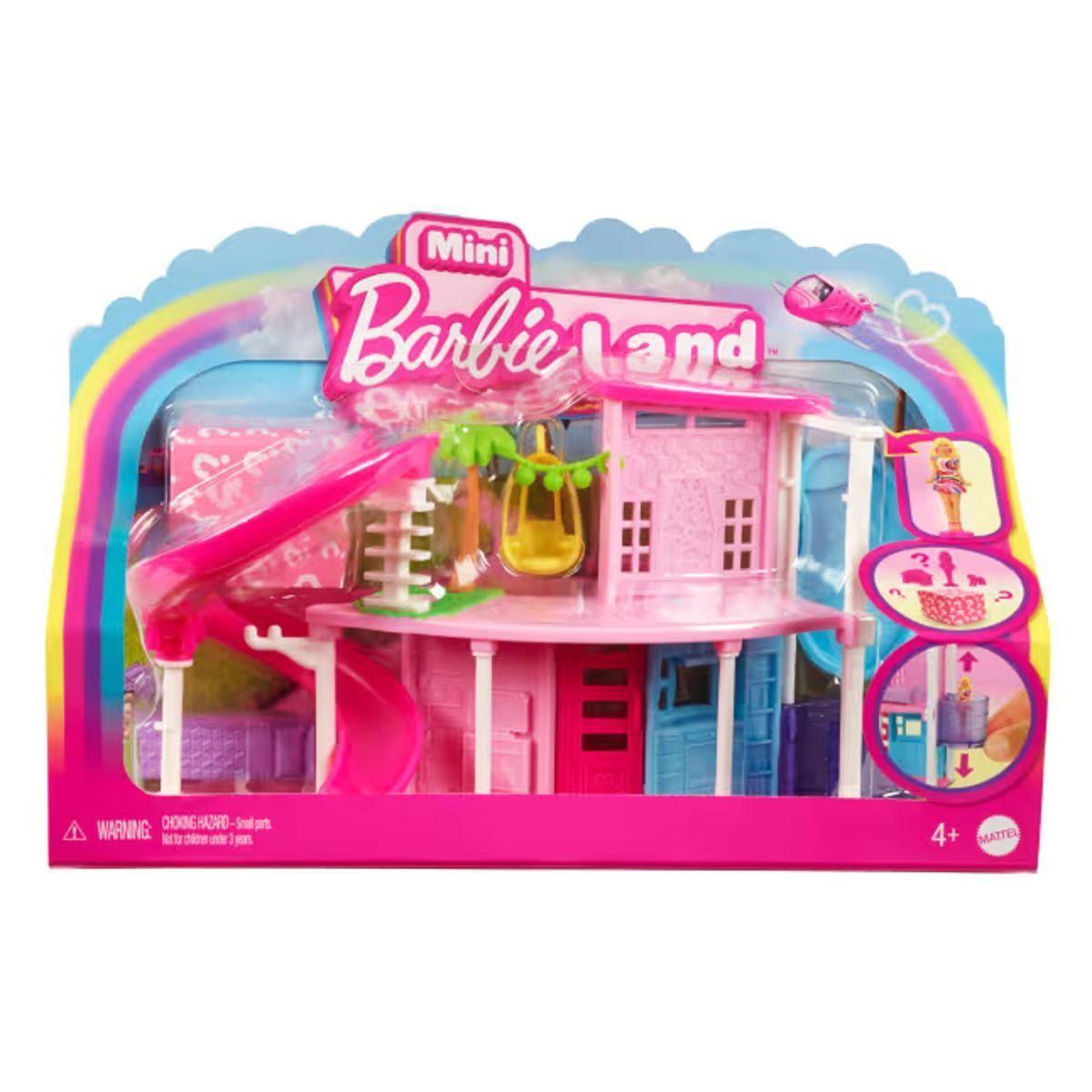 BARBIE MINI BARBIELAND CASA DE MUÑECAS SORPRESA - CELESTE Y ROSA-2
