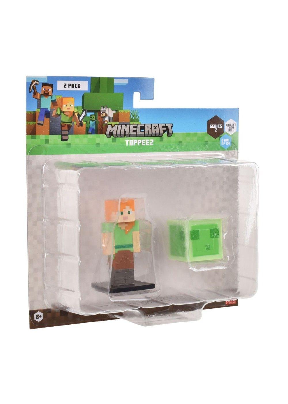 Set 2 Figuras 6 Cms Toppeez Minecraft - Alex-4
