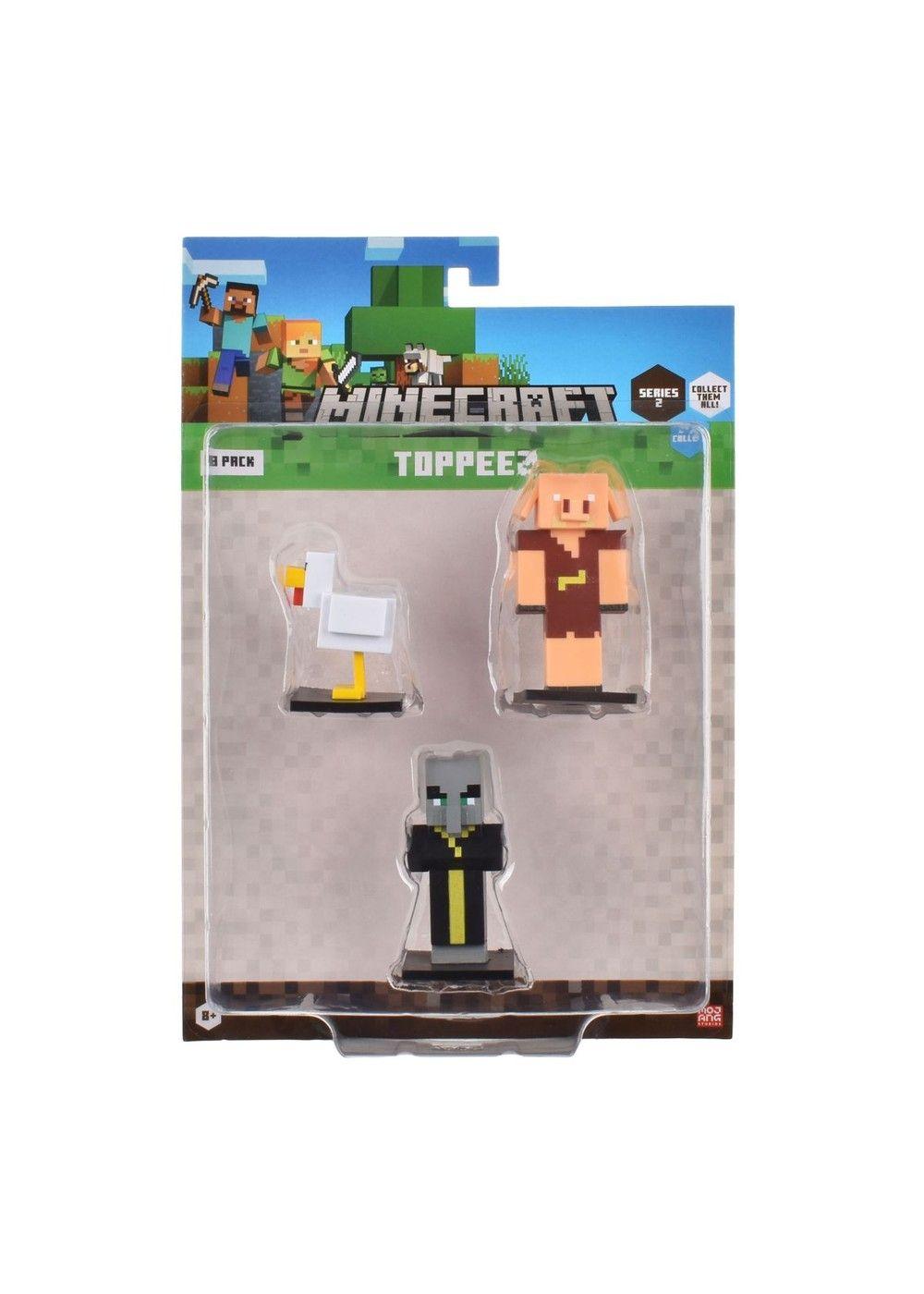 Set 3 Figuras 6 Cms Toppeez Minecraft - Gallina-7