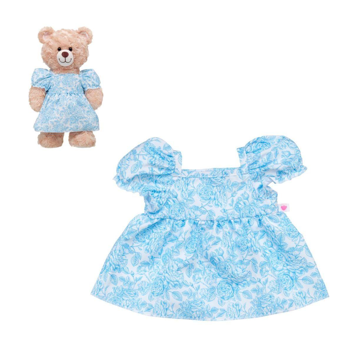 VESTIDO FLORAL AZUL BUILD-A-BEAR-0