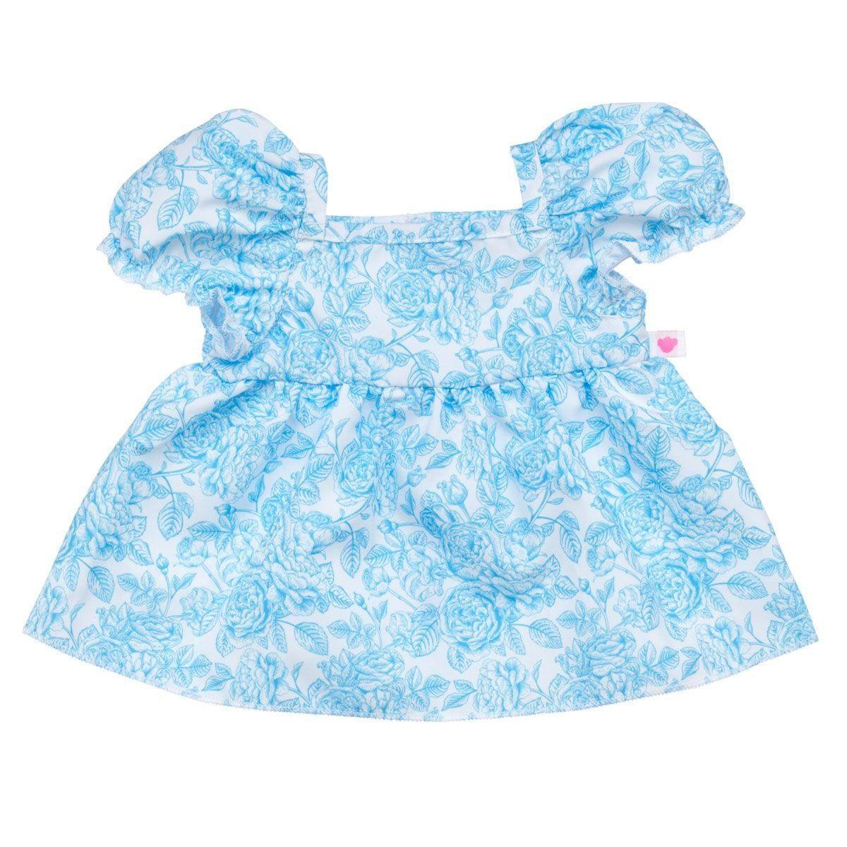 VESTIDO FLORAL AZUL BUILD-A-BEAR-1