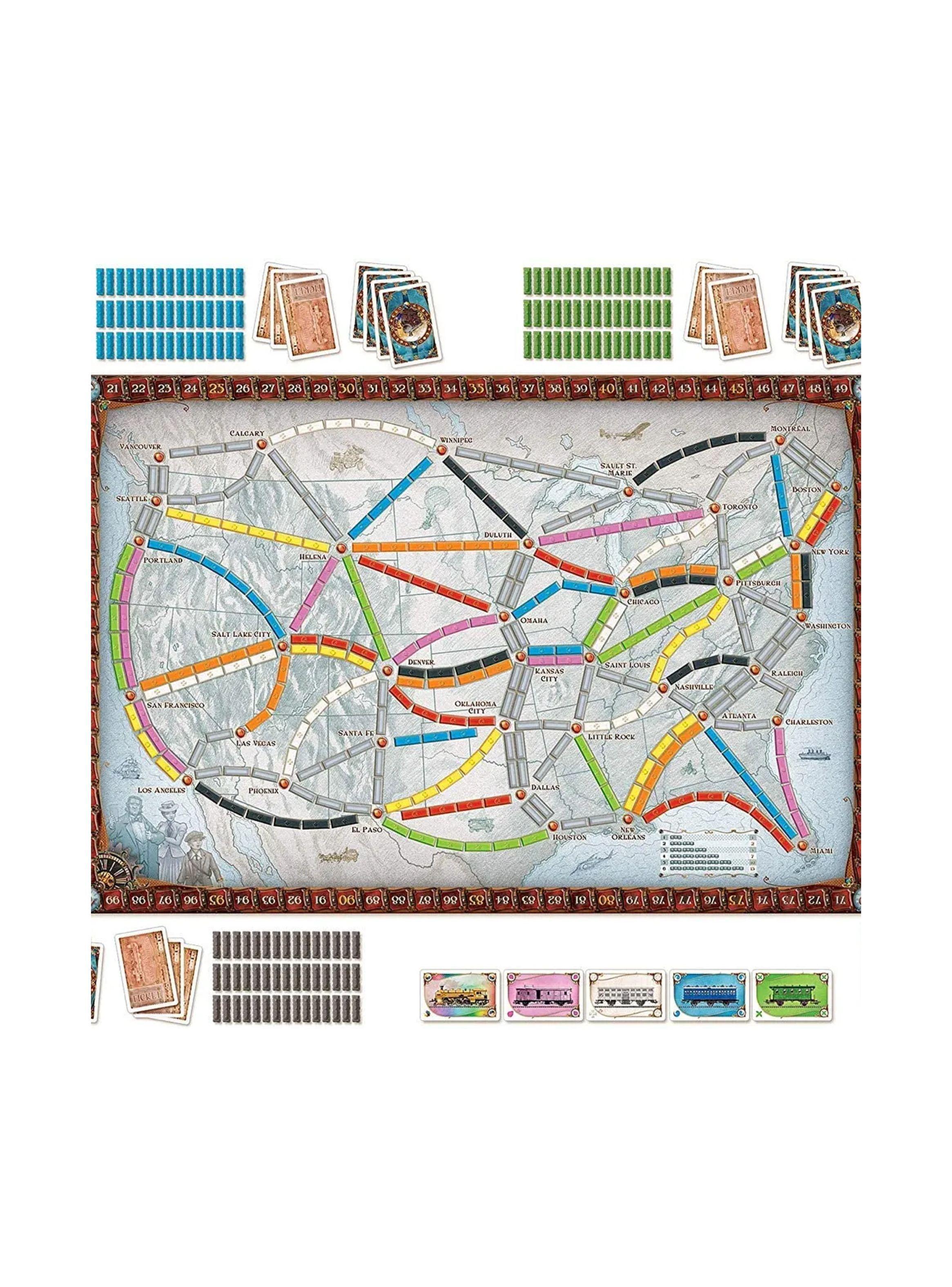 Juego de Mesa Aventureros Al Tren-1