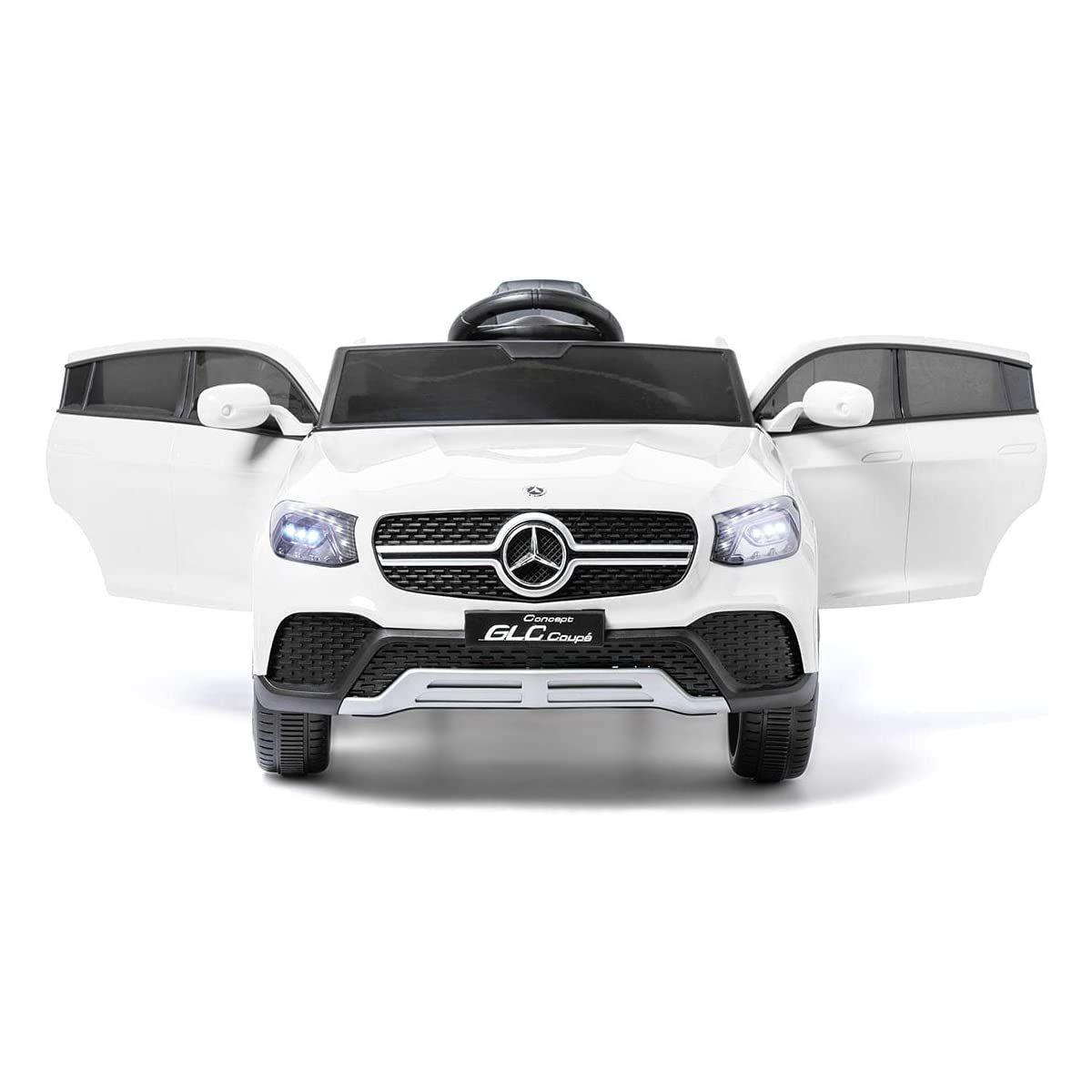 Auto A Bateria Mercedes Benz Blc Blanco De 12v De 2 Motores-3