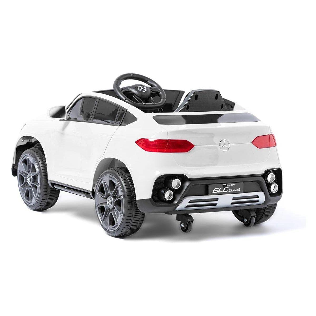 Auto A Bateria Mercedes Benz Blc Blanco De 12v De 2 Motores-5