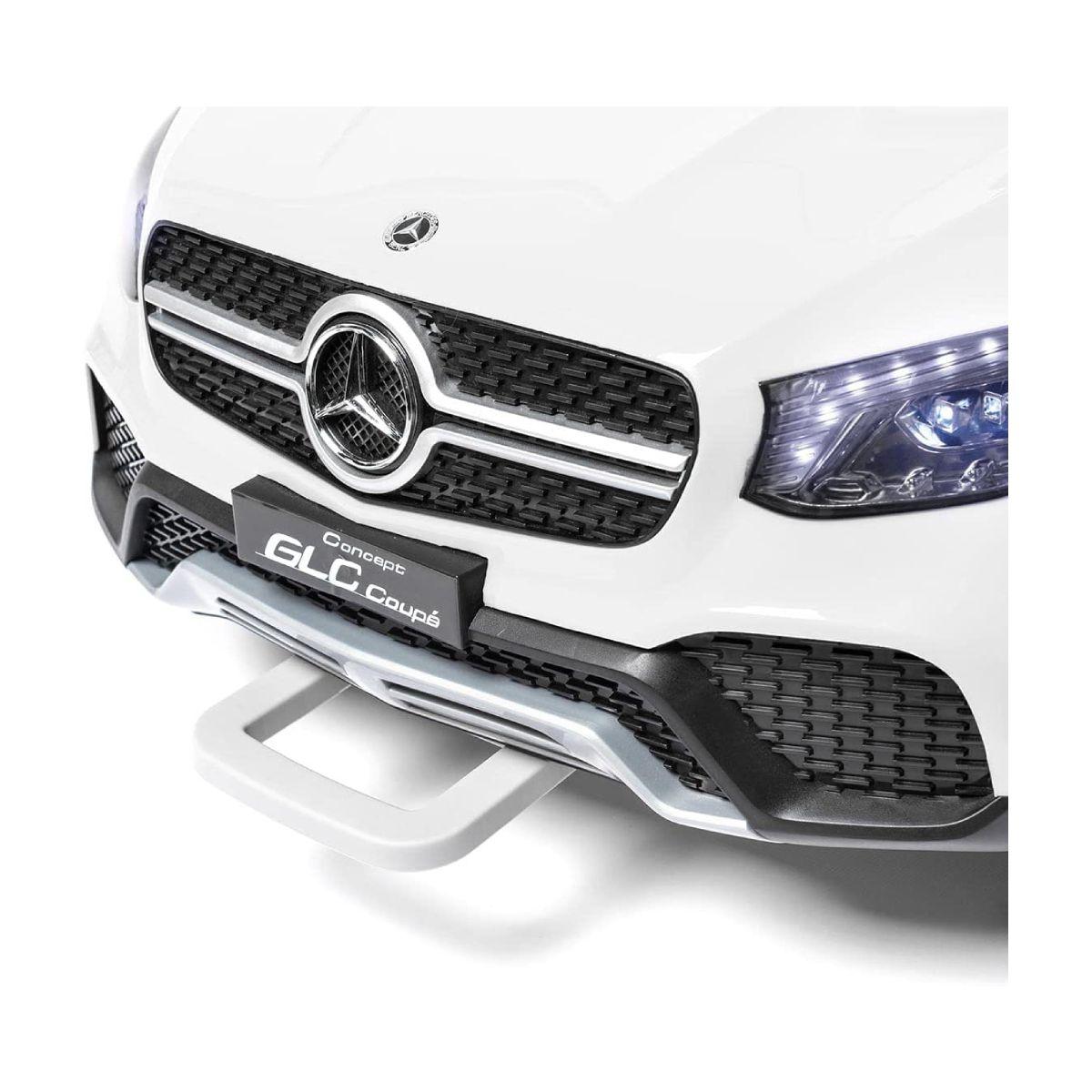 Auto A Bateria Mercedes Benz Blc Blanco De 12v De 2 Motores-9