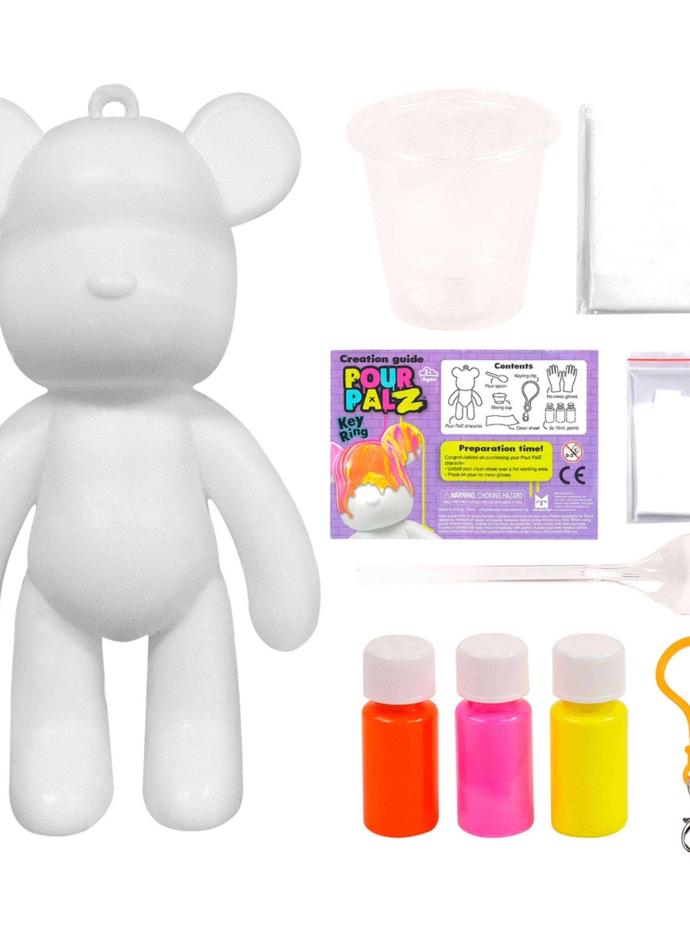 Oso Llavero Para Pintar Pour Palz - Rosado-4