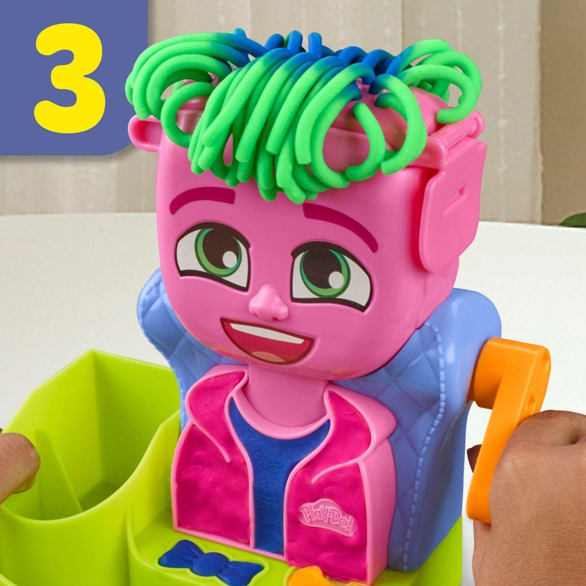 Masas Play Doh peluquería con estilo y accesorios creativos-3