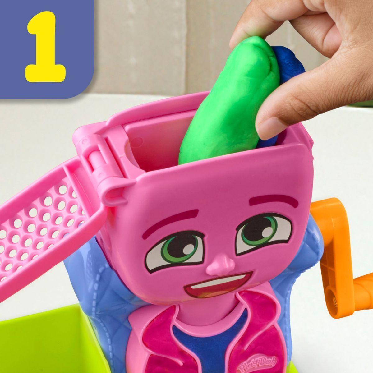 Masas Play Doh peluquería con estilo y accesorios creativos-1
