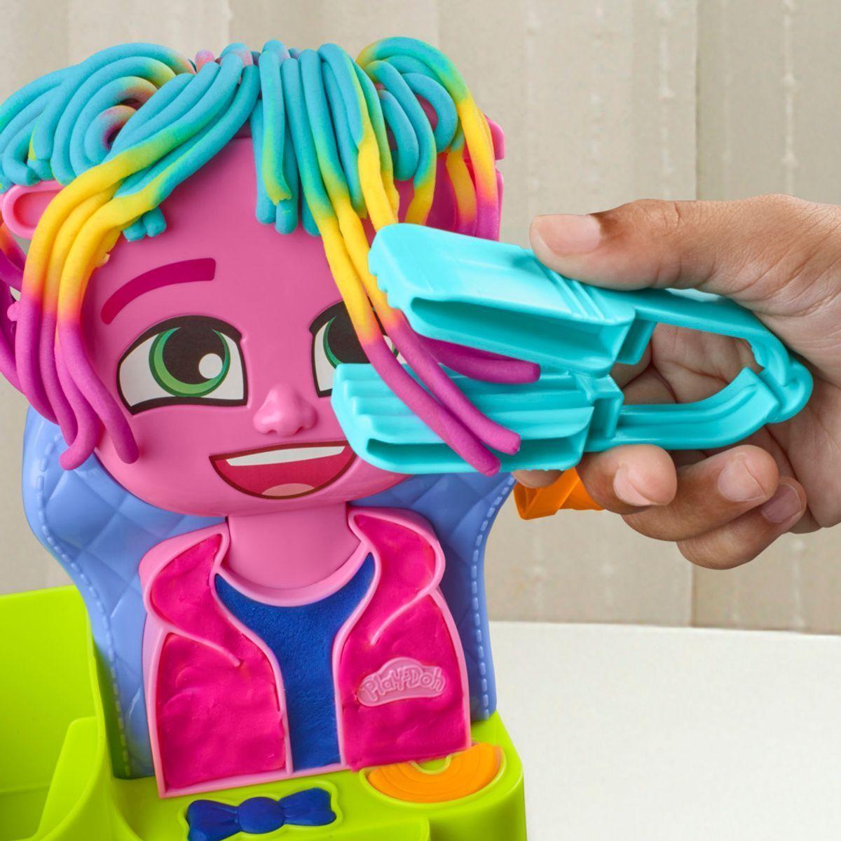 Masas Play Doh peluquería con estilo y accesorios creativos-4