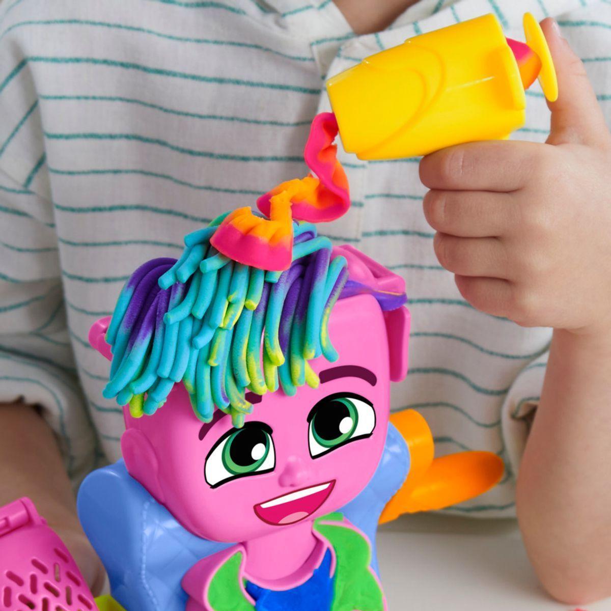 Masas Play Doh peluquería con estilo y accesorios creativos-9