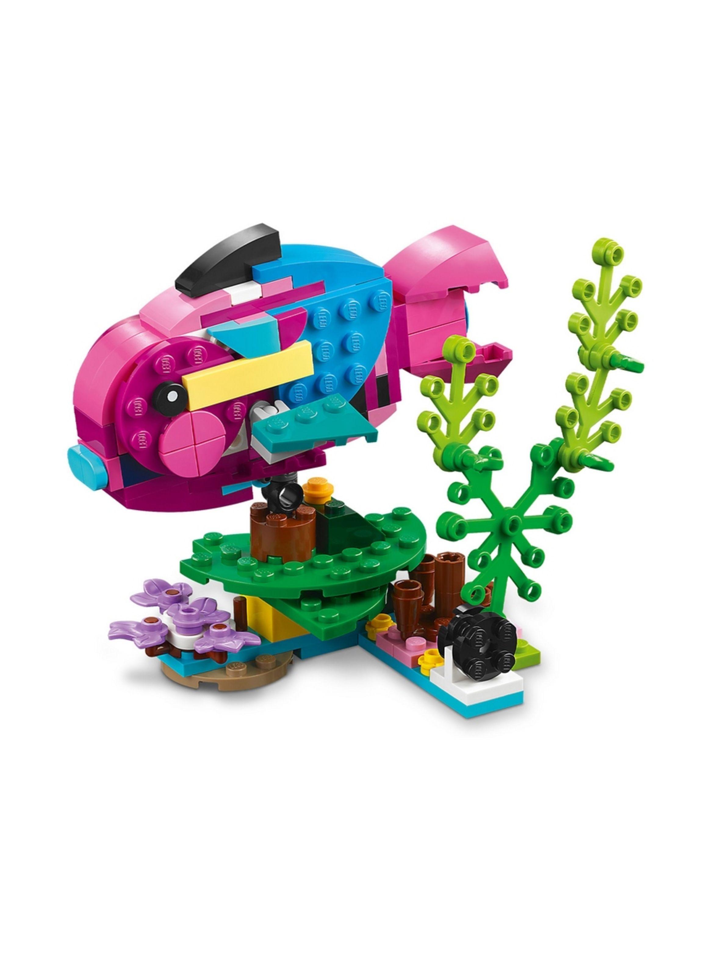 Bloques LEGO CREATOR loro rosa 253 piezas-4