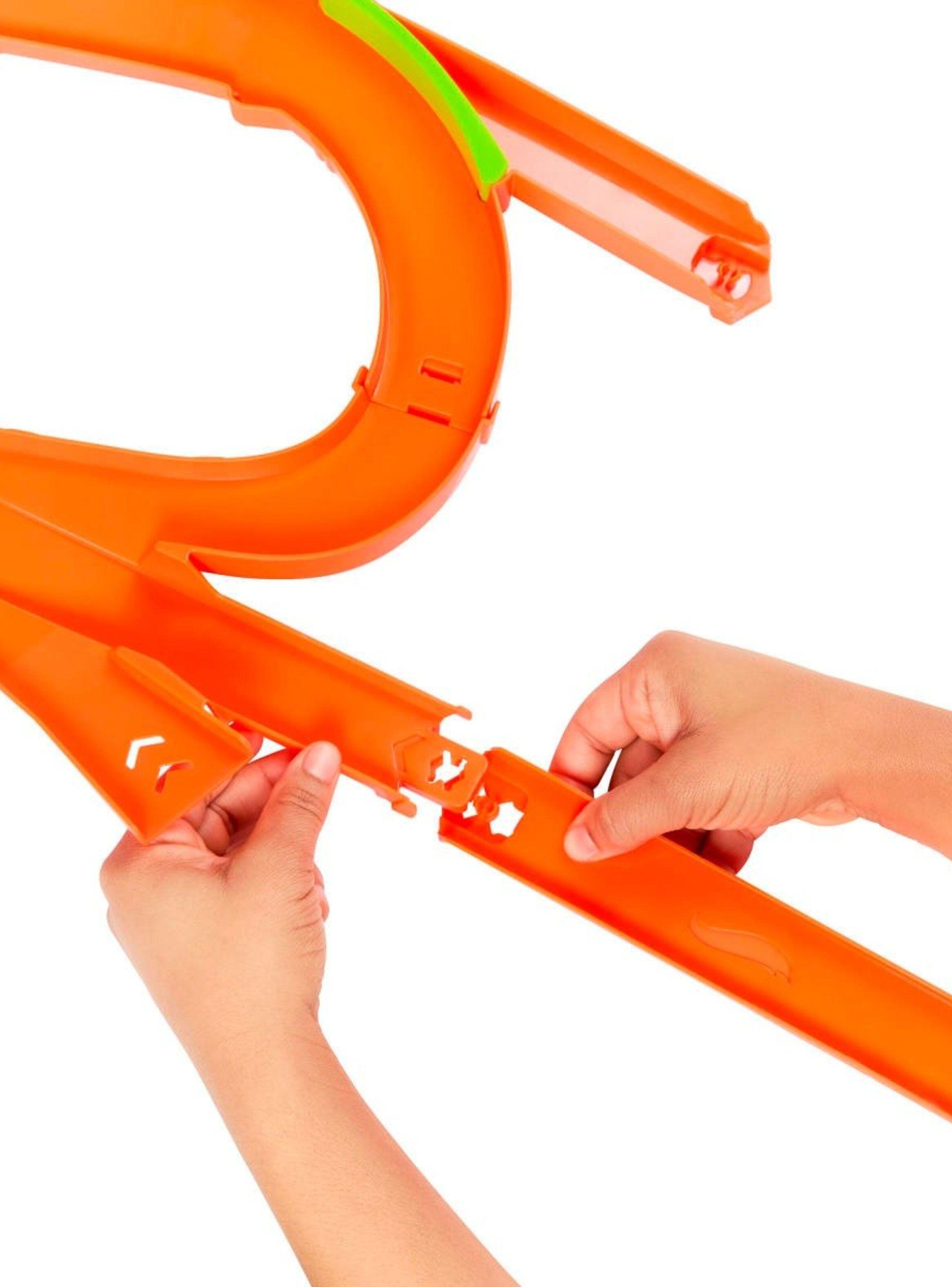 Hot wheels stunt tracks pista de juguete multichoque aéreo-3