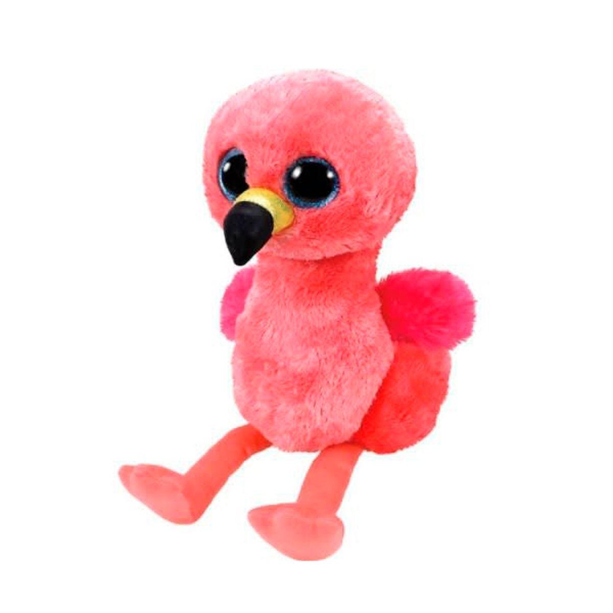 Ty Beanie Boos Gilda Flamingo Rosa Mediano-0