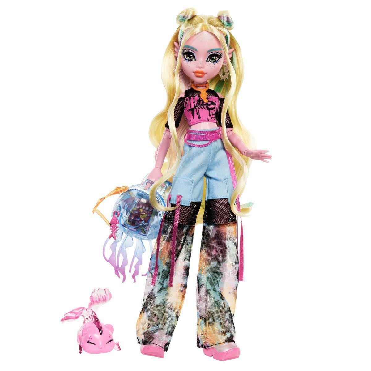 MONSTER HIGH MUÑECA LAGOONA NUEVO LOOK PARA NIÑAS-0