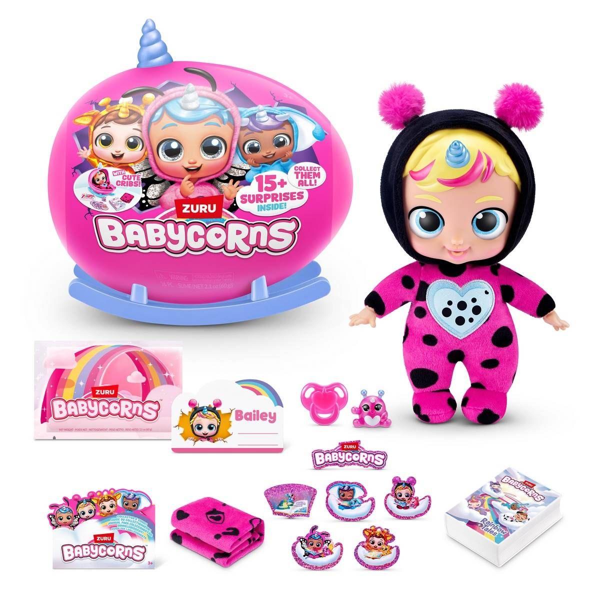 ESFERA SORPRESA PELUCHE BABYCORNS ZURU - CELESTE-1