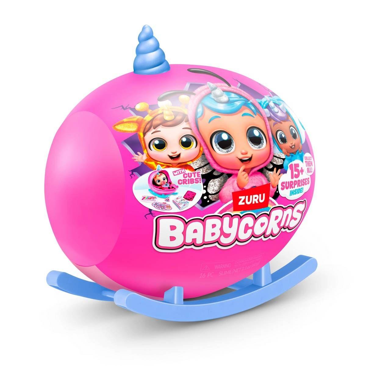 ESFERA SORPRESA PELUCHE BABYCORNS ZURU - CELESTE-3